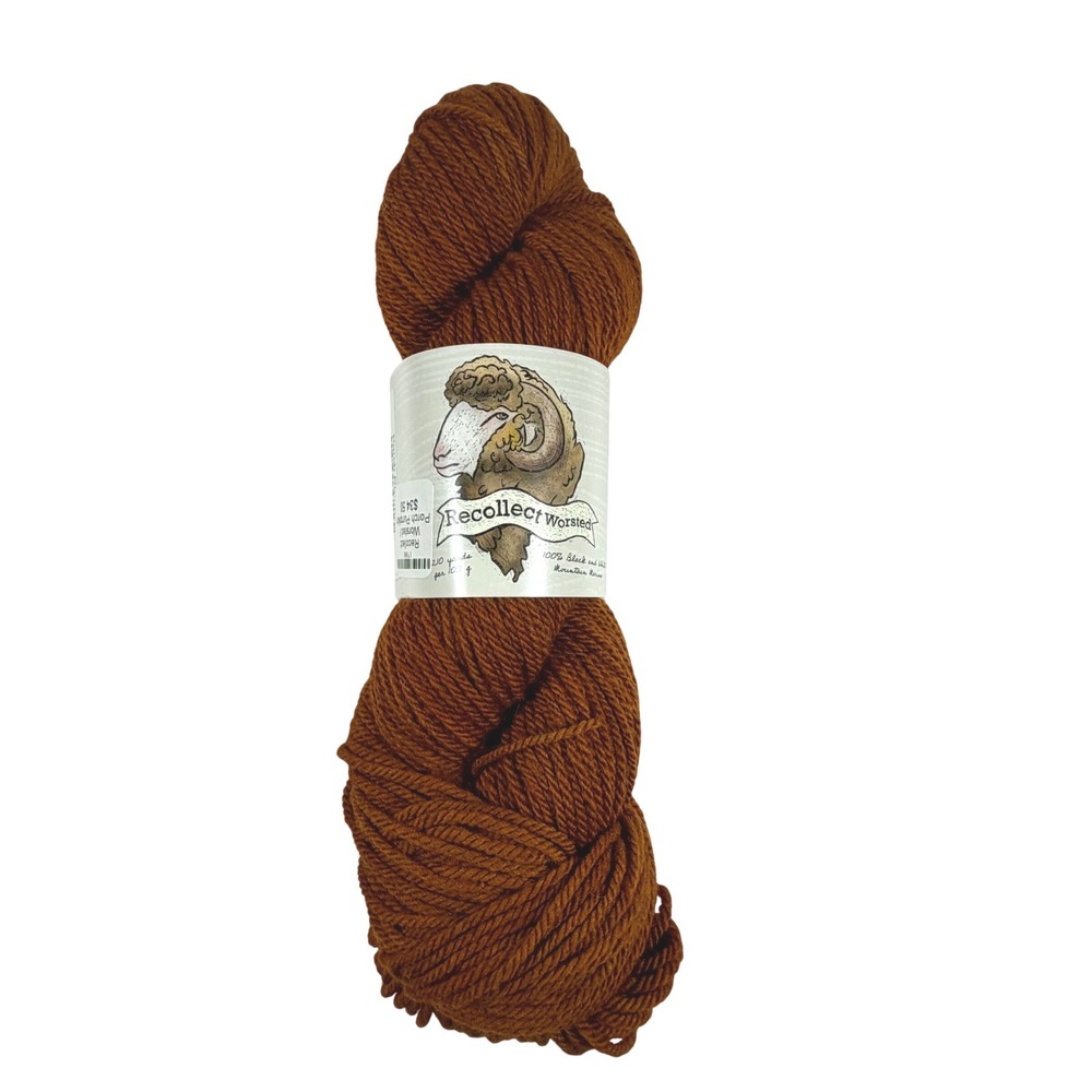 Farmers Daughter Fiber Recollect‎ Worsted Yarn Porch Pumpkin Mountain Wool 210yd